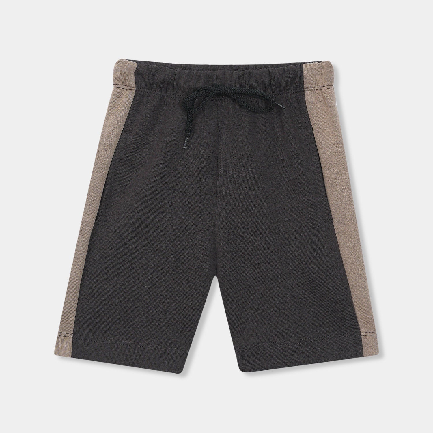 Black strip 3 quarter Shorts For Kids