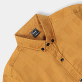 Boy Mustard colour Soft Cotton Half Sleeve Casual Shirt