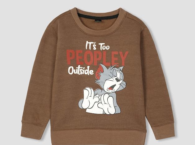 Tom Printed sweatshirt in fleece for Kids