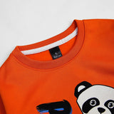 Panda print suit in fleece For Kids