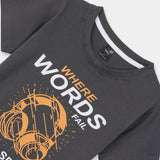 Words fail graphic printed Tee shirt  and for kids