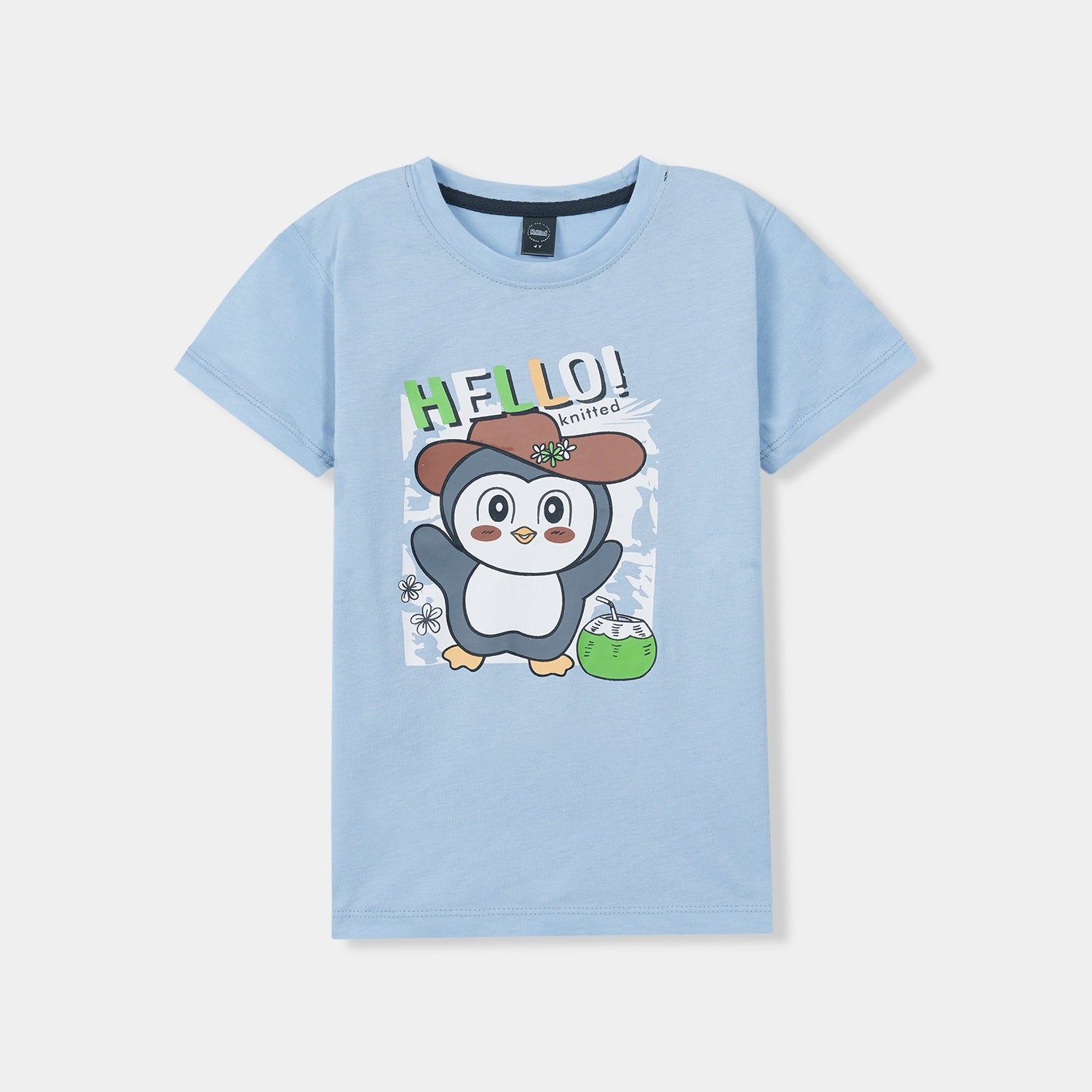 Hello Panda printed Tee shirt  and shorts for kids