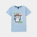 Hello Panda printed Tee shirt  and shorts for kids