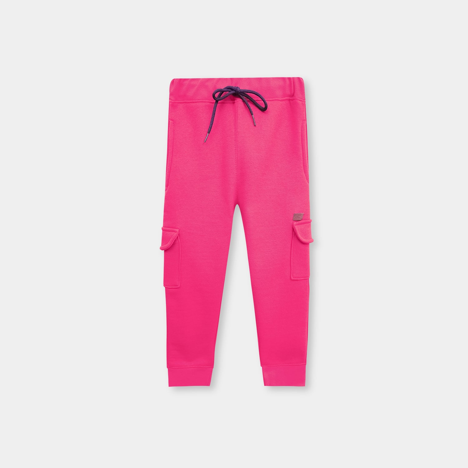 Pink 4 pocket trouser in fleece fot kids