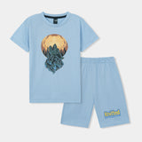 Lion forrest printed Tee shirt  and shorts for kids