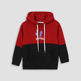 Spiderman printed hoodie in fleece for kids