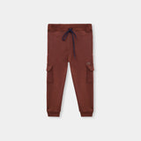 Light Brown 4 pocket trouser in fleece fot kids