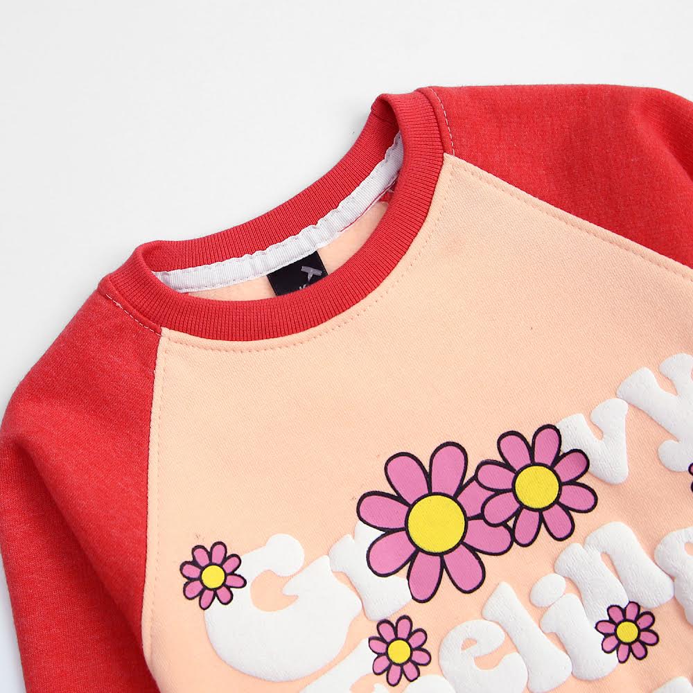 Groovy feeling forever sweatshirt in fleece for kids