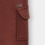 Light Brown 4 pocket trouser in fleece fot kids