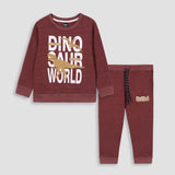 Dino World printed suit in fleece For Kids