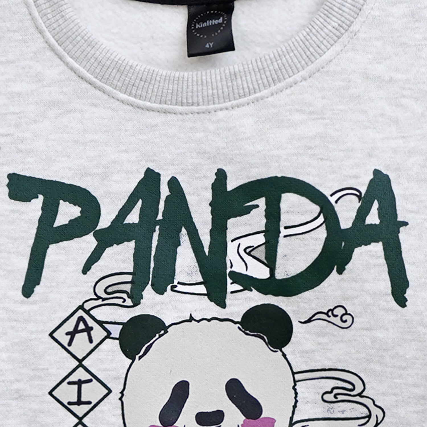 Panda printed suit in fleece For Kids