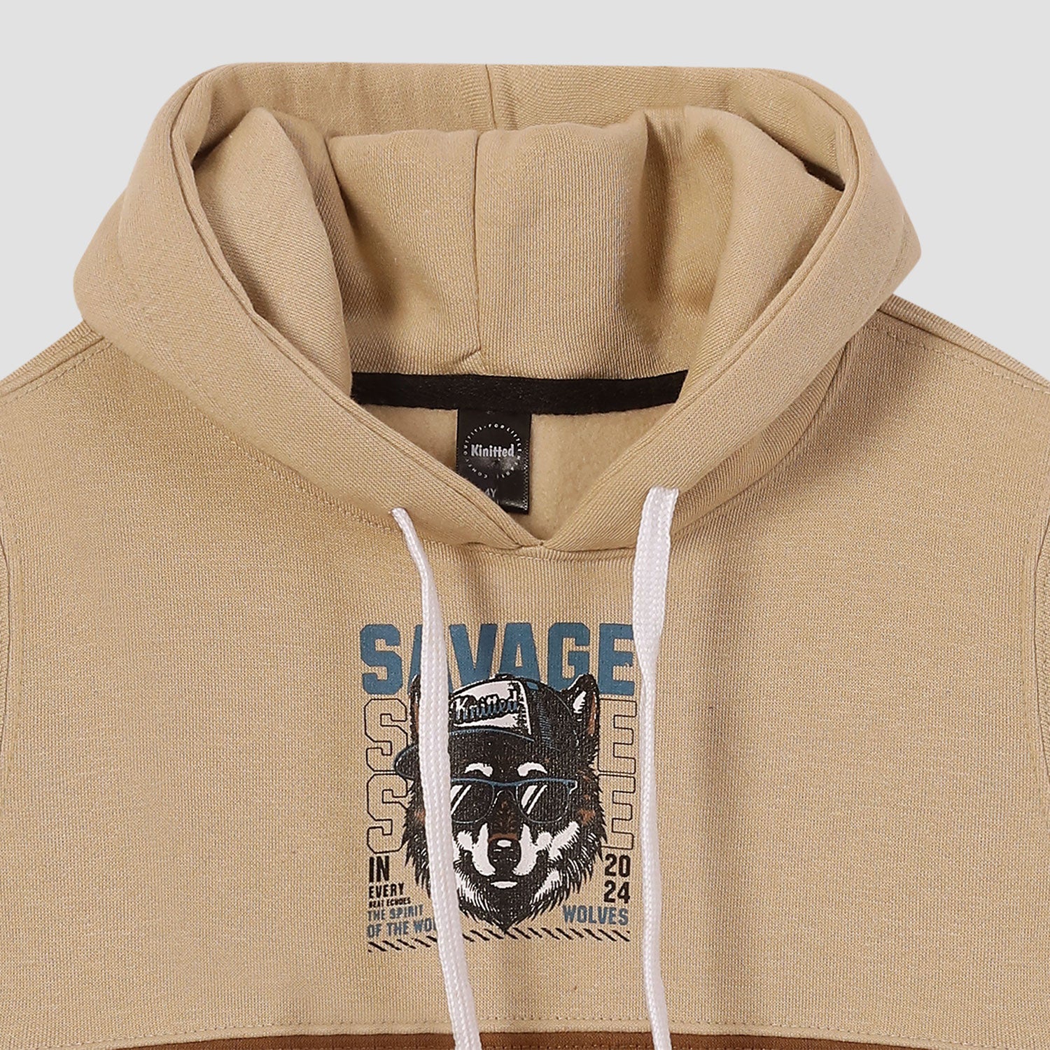 Savage printed hoodie in fleece for kids