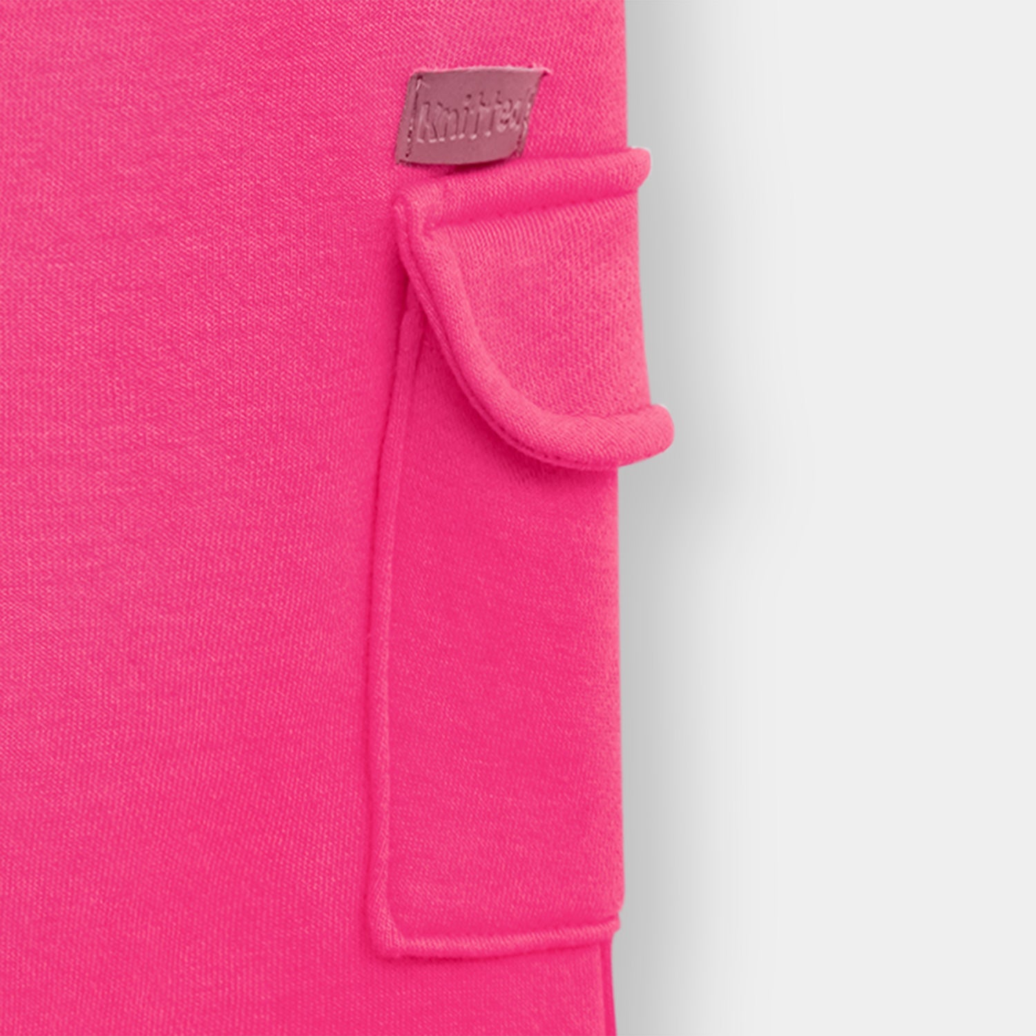 Pink 4 pocket trouser in fleece fot kids