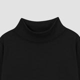 Black inner ( mock neck & leggings) for kids.