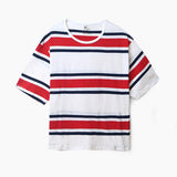 Red strips Crop Top for Women