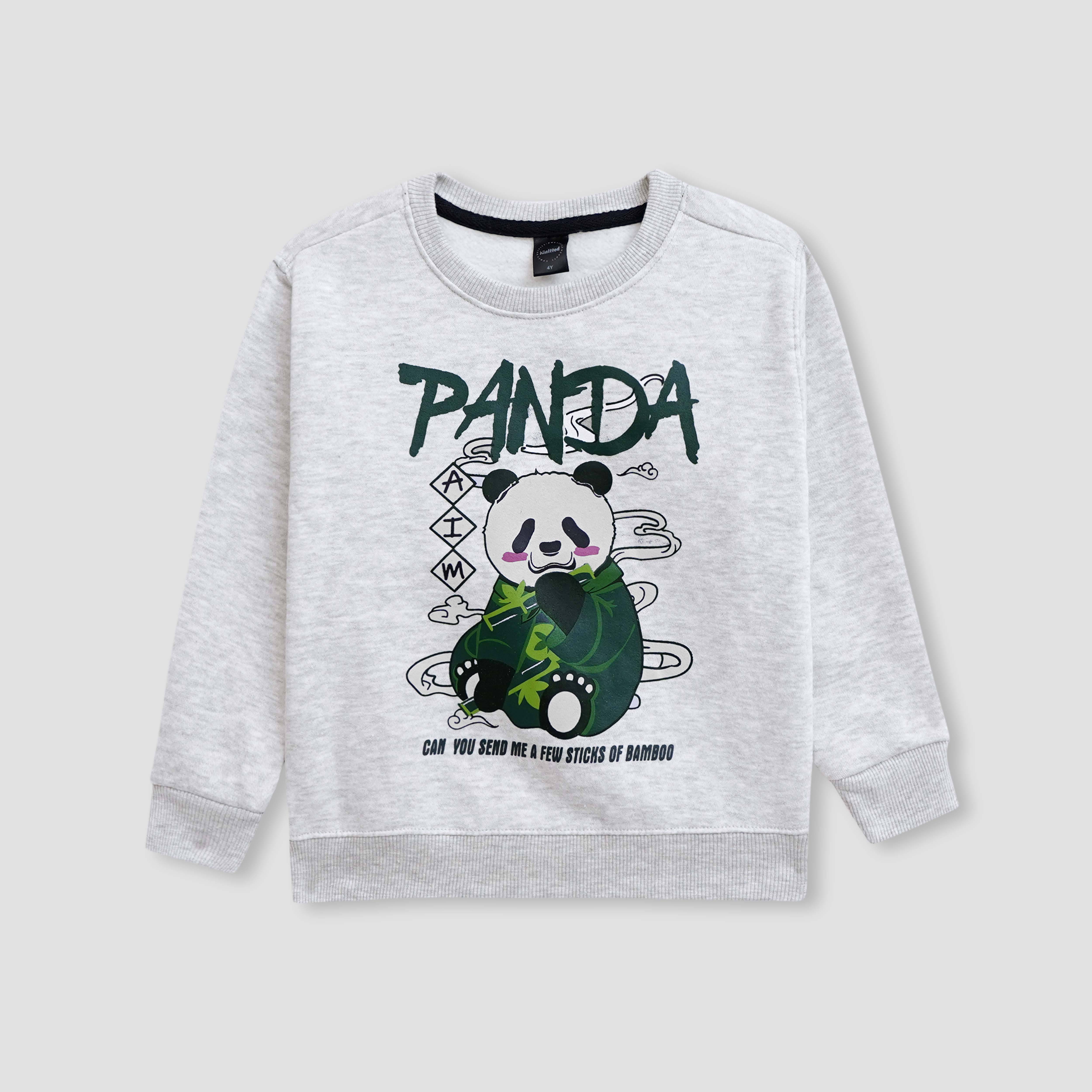 Panda printed suit in fleece For Kids