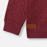 Maroon quilting Sweatshirt for Kids