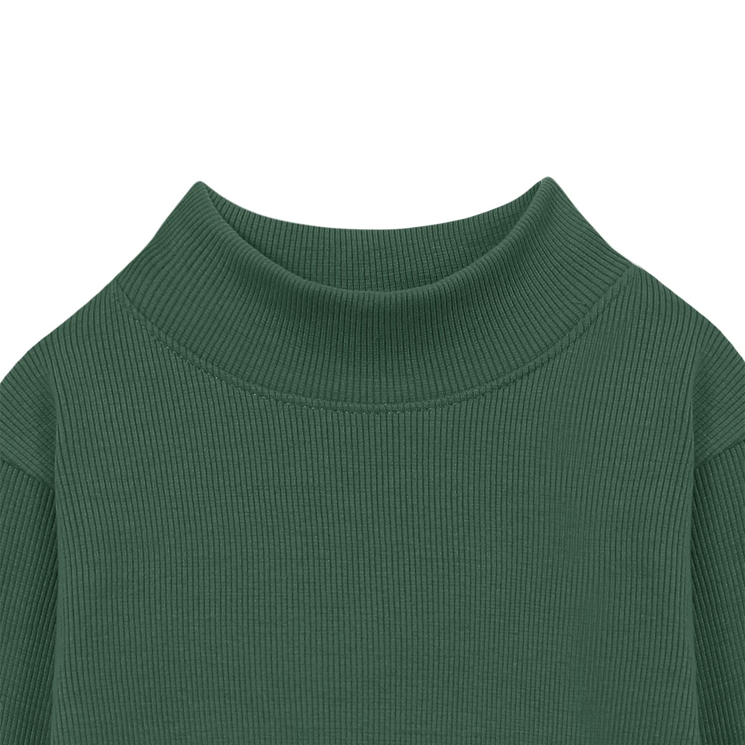 Green inner ( mock neck & leggings) for kids.