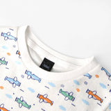 Airplane print tee shirt and shorts for infants