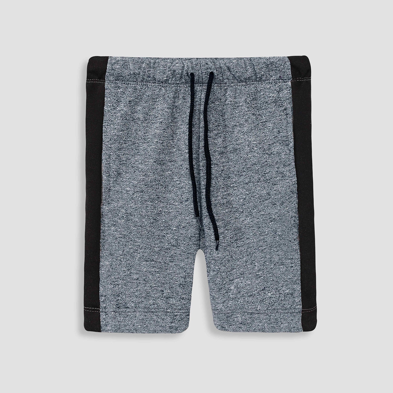 Grey strip 3 quarter Shorts For Kids