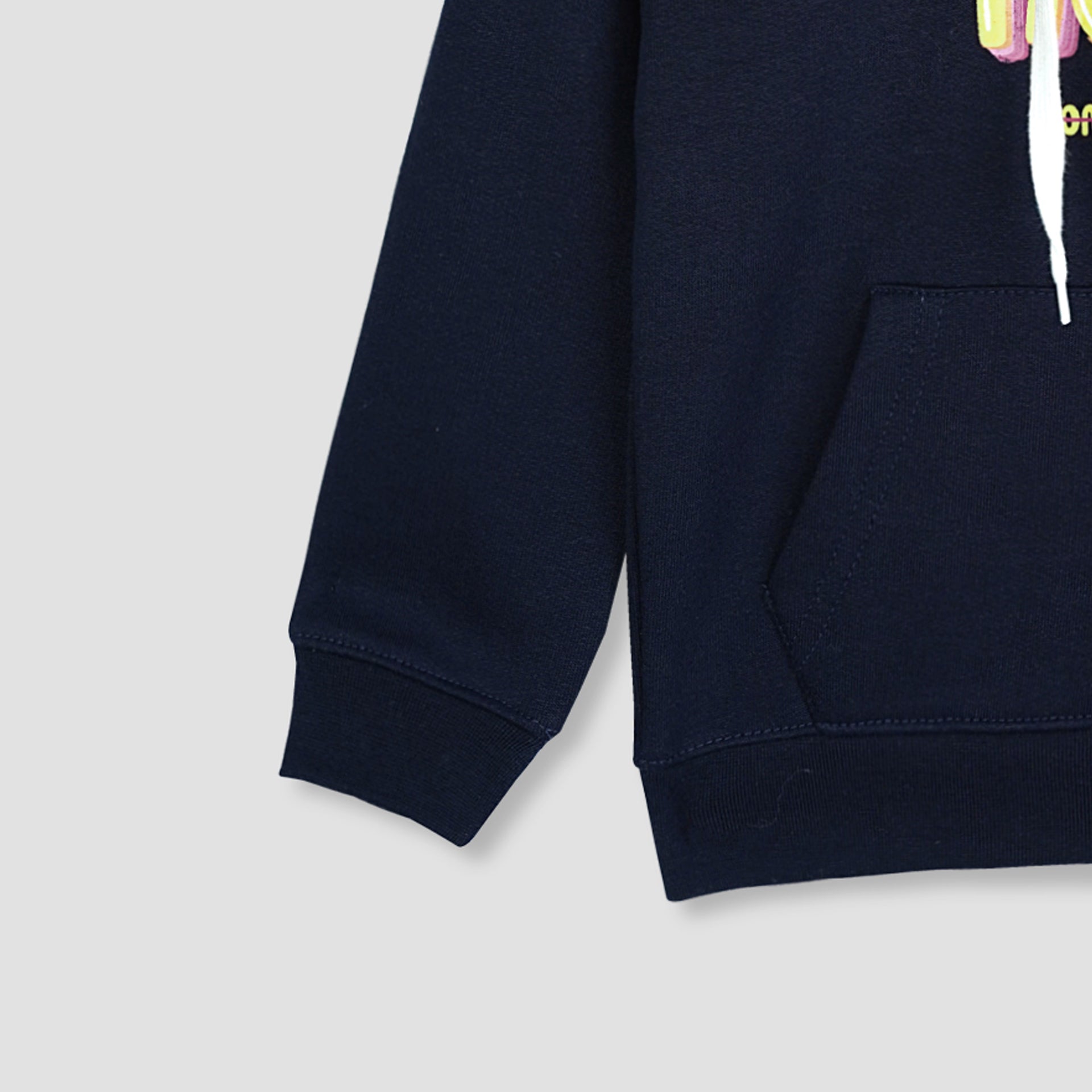 Now printed hoodie in fleece for kids