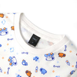 baby texture print tee shirt and shorts for infants