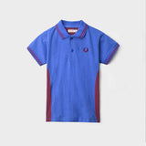 Blue with red Polo shirt for Boys