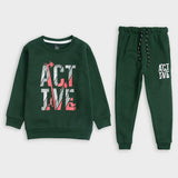 Active print suit in fleece For Kids