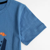 Blue crocodile Graphic Tee For Kids