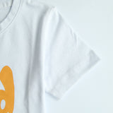 White Cotton Graphic Tee For Kids | Knitted