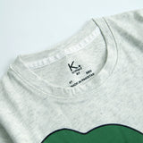 Light Grey Croc Print Tee For Kids