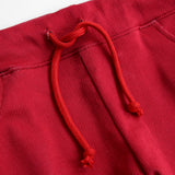 Red Knitted Printed Shorts For Kids