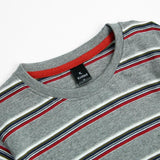 Charcoal Grey Stripes Tee