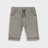 Grey color polka Dots printed Shorts For Kids