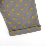 Grey color polka Dots printed Shorts For Kids