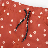 Venetian Red color printed Shorts For Kids