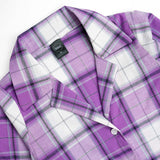 Purple coat collar design long shirt with trouser