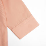 plain peach hidden button design shirt with trouser