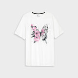 Butterfly print oversized tee for Women