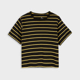 Yellow strips Crop Top for Women