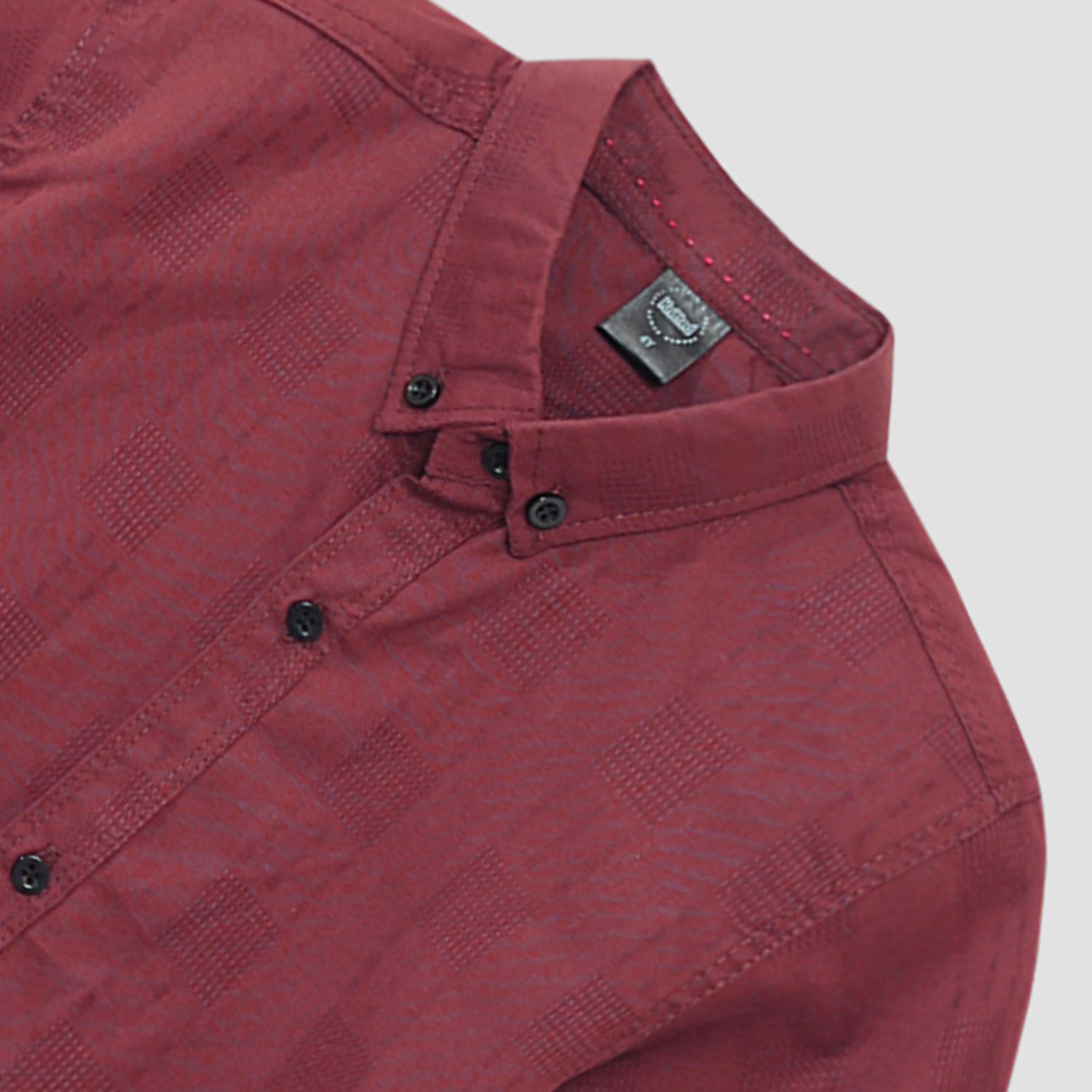 Boy maroon Soft Cotton Half Sleeve Casual Shirt