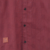 Boy maroon Soft Cotton Half Sleeve Casual Shirt