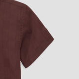 Boy Brown Soft Cotton Half Sleeve Casual Shirt