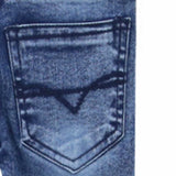 Boy Slim Fit Embroidered Blue Jeans