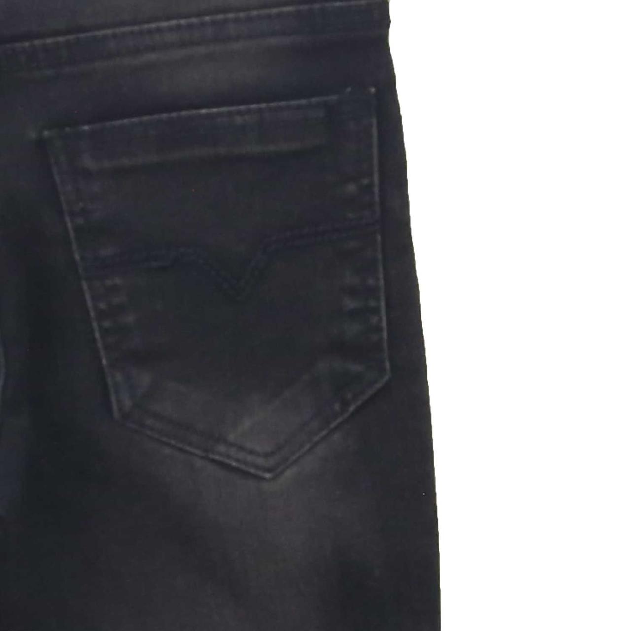 Boy Slim Fit Stone Wash Black Jeans