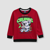 Kids Soft Cotton Graphic Fleece Sweatshirt